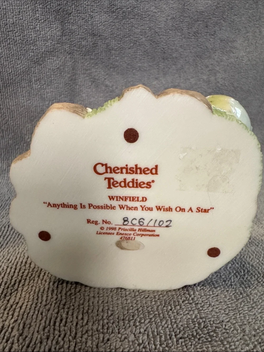 Cherished Teddies Winfield Figurine Millennium Edition in Excellent Condition